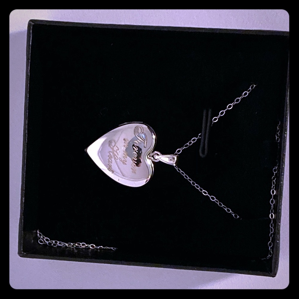 “Forever in my heart” silver locket